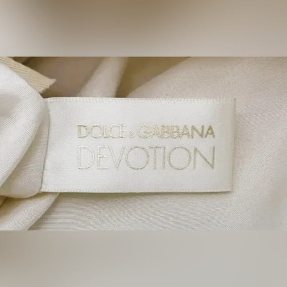 Dolce&Gabbana D&G Devotion Tote Shopper Travel Bag Cream Ivory NWT - Picture 12 of 15